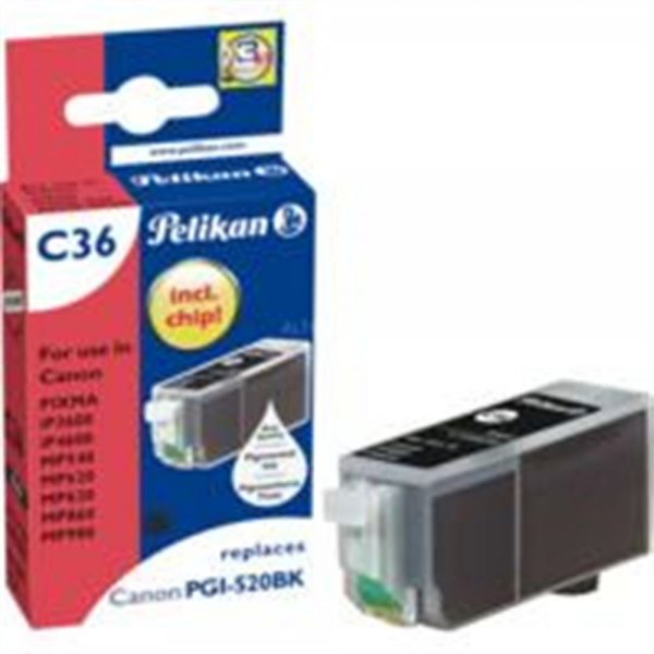 Pelikan INK BK REF PGI-520BK F/PIXMA IP3600 IP4600 4103 # 4103239