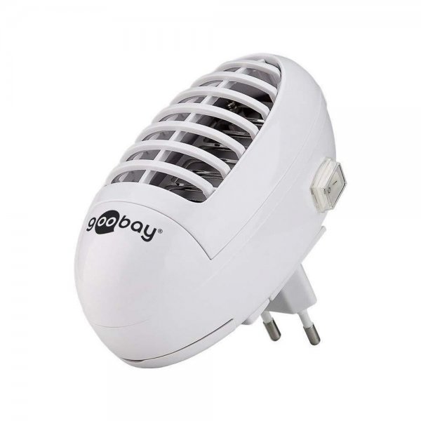 Goobay 59813 UV-LED-Insektenvernichter Steckdose Schutz Mücken Fruchtfliegen weiß