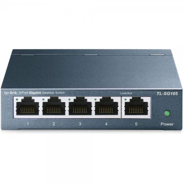 TP-Link TL-SG105 5-Ports Gigabit Netzwerk Switch 2000 MBit/s Metallgehäuse - refurbished