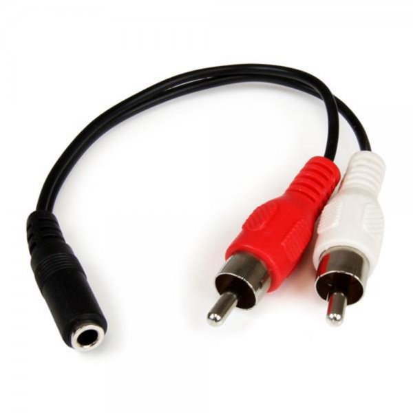 StarTech.com MUFMRCA Audio Kabel 3,5mm Buchse auf Cinch 15cm St/Bu