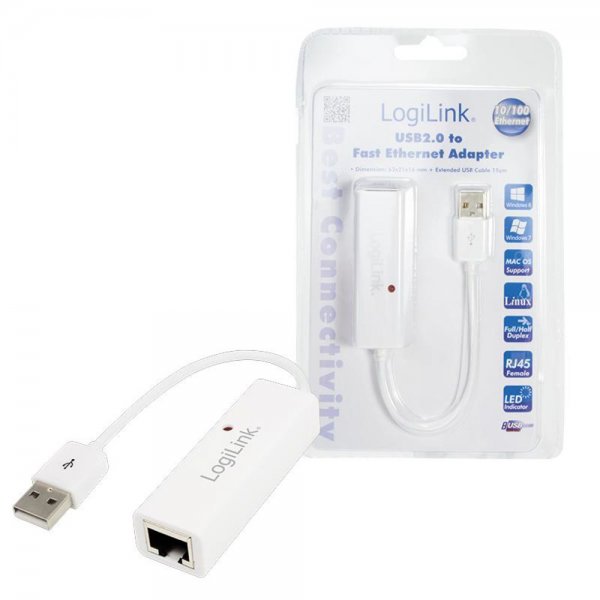 LogiLink Fast Ethernet USB 2.0 to RJ45 Adapter ®