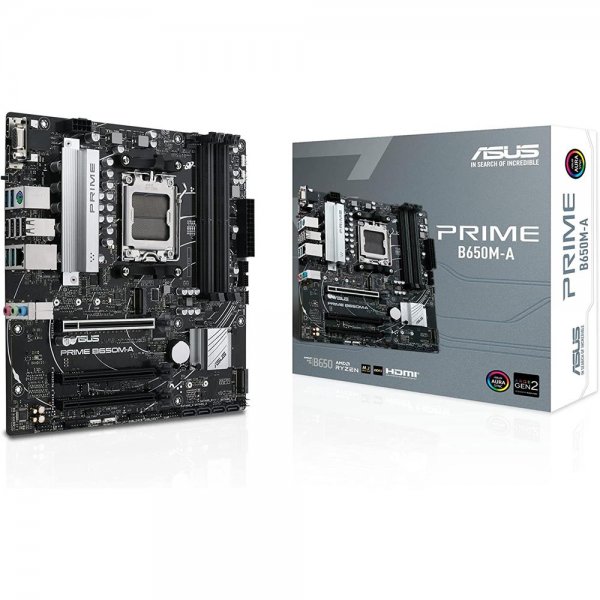 ASUS Prime B650M-A Gaming Mainboard Sockel AMD AM5 Ryzen 7000 micro-ATX DDR5 PCIe 5.0 BIOS Flashback