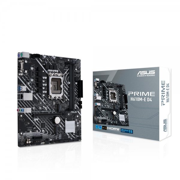 ASUS Prime H610M-E D4-CSM Business Mainboard Sockel Intel LGA 1700 mATX PCIe 4.0 1Gb Ethernet