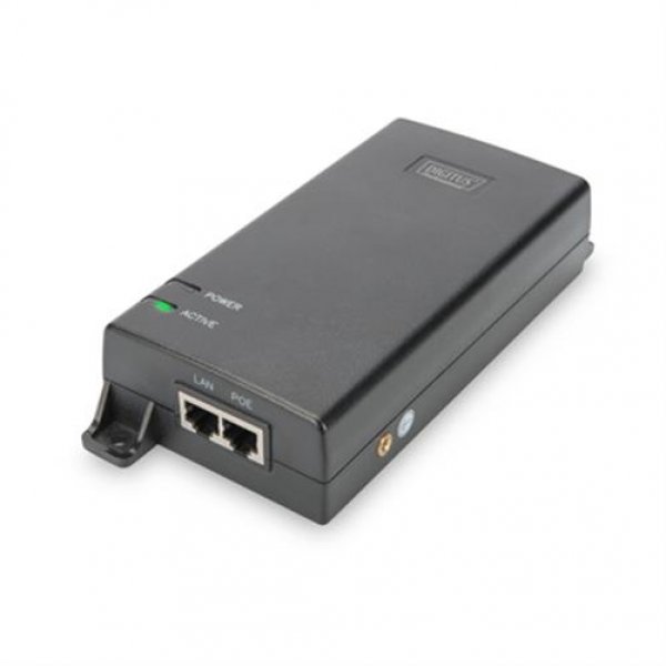 DIGITUS PoE Ultra Injector 802.3at 10/100/1000 Mbps 60W Injektor Anschlussbox Wireless AP IP Telefon