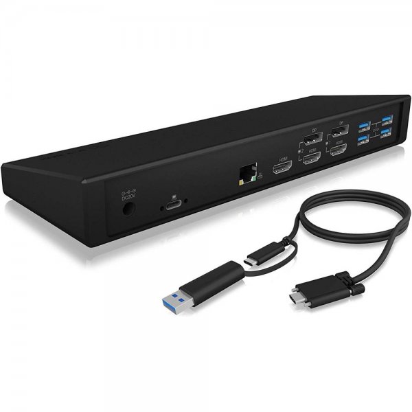 ICY BOX IB-DK2244AC USB Type-C DockingStation mit dreifacher Videoausgabe