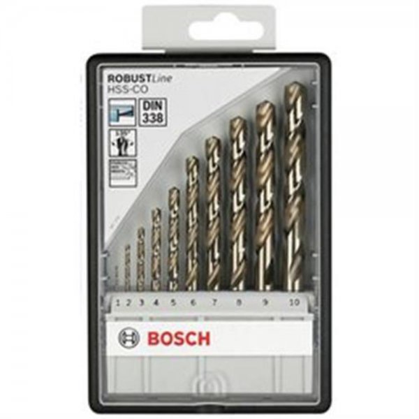 Bosch Bosc Robust Line HSS-Co-Metallb.Set10tlg