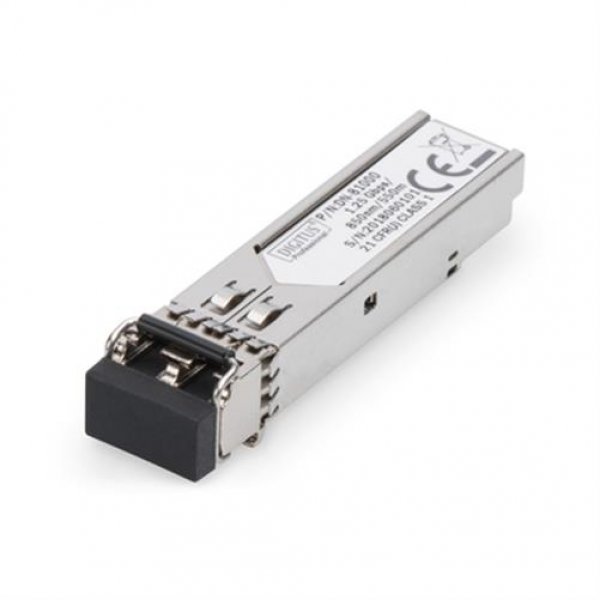 DIGITUS Mini GBIC SFP Modul 1,25Gbps 550m Multimode LC Duplex Buchse Glasfaser Verbindung
