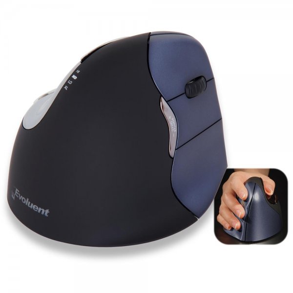 Evoluent vertikale Maus / ergonomische Maus - 4 - Wireless - für Rechtshänder