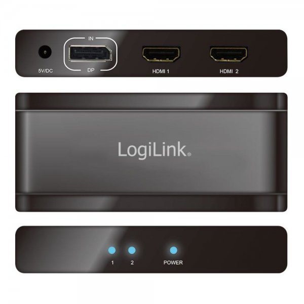 LogiLink CV0093 4K DisplayPort 1.2 zu 2x HMDI Splitter
