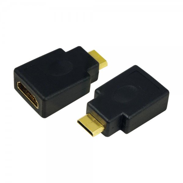 LogiLink HDMI-Adapter, Mini-C/M zu A/F, 4K/30 Hz, schwarz