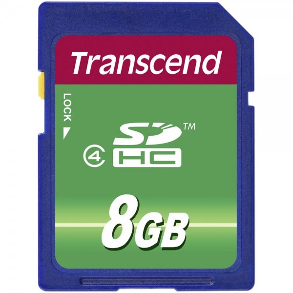 Transcend SDHC 8GB Class 4 SD-Karte Speicherkarte